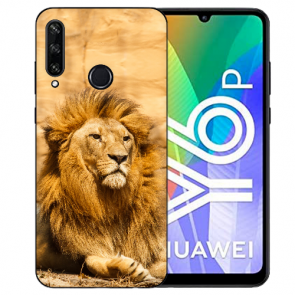 Huawei Y6P (2020) TPU Hülle mit Fotodruck Löwe Etui