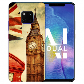 Huawei Mate 20 Pro Silikon TPU Hülle mit Big Ben London Foto Druck 