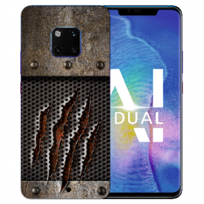 Huawei Mate 20 Pro Silikon TPU Hülle mit Bilddruck Monster-Kralle Etui