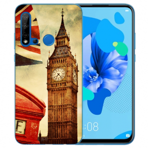 Huawei P20 Lite 2019 Schutzhülle Silikon TPU mit Big Ben London Bilddruck