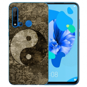 Silikon TPU Hülle mit Bilddruck Yin Yang für Huawei P20 Lite 2019