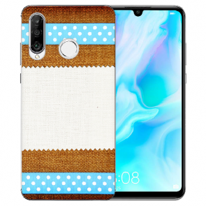 Huawei P30 Lite New Edition Silikon TPU Hülle mit Bilddruck Muster Tasche 