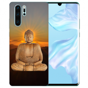 Huawei P30 Pro Silikon TPU Hülle mit Frieden buddha Bilddruck