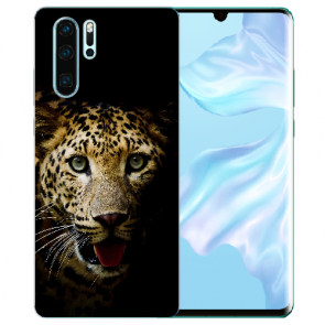 Huawei P30 Pro Silikon TPU Case Schutzhülle mit Bilddruck Leopard