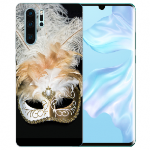 Silikon TPU Hülle mit Bilddruck Venedig Maske für Huawei P30 Pro