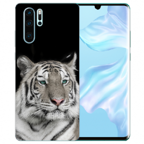 Huawei P30 Pro Silikon TPU Case Schutzhülle mit Tiger Namen Bilddruck