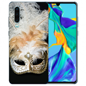 Silikon TPU Handy Hülle mit Bilddruck Venedig Maske für Huawei P30