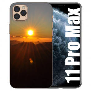 Handy Hülle TPU für iPhone 11 Pro Max mit Bilddruck Sonnenaufgang  Etui