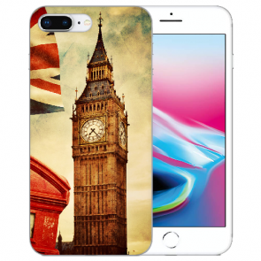 iPhone 7 Plus / iPhone 8 Plus TPU Handy Hülle mit Big Ben London Fotodruck 