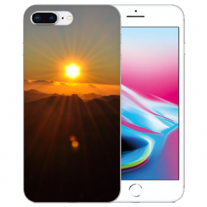 TPU Hülle für iPhone 7 +/ iPhone 8 Plus mit Sonnenaufgang Fotodruck 