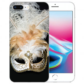 TPU Hülle für iPhone 7 +/ iPhone 8 Plus mit Venedig Maske Fotodruck 