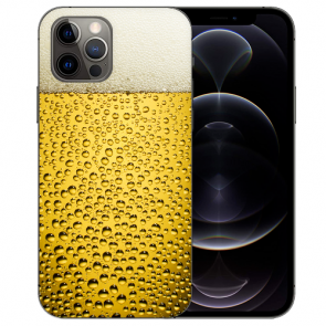 Handy Schutzhülle für iPhone 12 Pro mit Foto Namendruck Bier