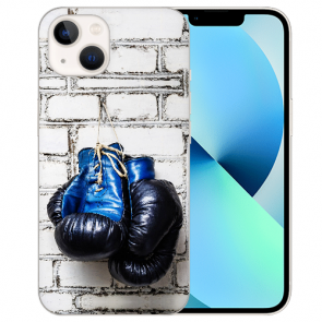 Silikon TPU Case für iPhone 13 Handyhülle mit Boxhandschuhe Bilddruck 