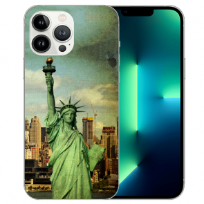 Schutzhülle TPU Cover Case Freiheitsstatue Fotodruck für iPhone 14 Pro 