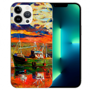 iPhone 13 Pro Max Schutzhülle Handy Silikon TPU mit Fotodruck Gemälde