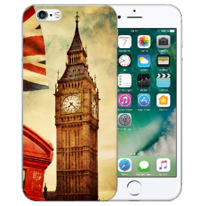 iPhone 6 / iPhone 6S Handy TPU Hülle Cover mit Bilddruck Big Ben London