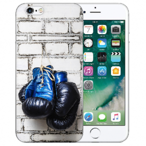 iPhone 6+ / iPhone 6S Plus Handy TPU Hülle mit Fotodruck Boxhandschuhe