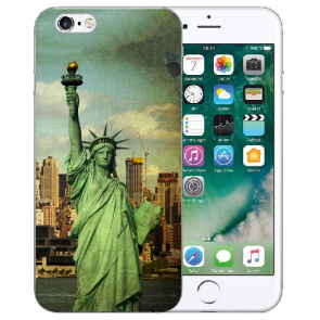 iPhone 6 / iPhone 6S Handy TPU Hülle mit Freiheitsstatue Bilddruck 