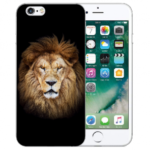 iPhone 6 / iPhone 6S Handy TPU Hülle Case mit Löwenkopf Bilddruck 