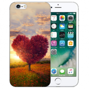 iPhone 6 / iPhone 6S Handy TPU Hülle mit Herzbaum Bilddruck 