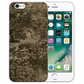 Handy Silikon Hülle mit Fotodruck Braune Muster für iPhone 6 / iPhone 6S