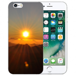 iPhone 6 / iPhone 6S Handy Silikon Hülle mit Bilddruck Sonnenaufgang