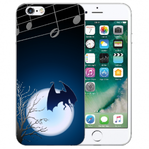 iPhone 6 / iPhone 6S Handy TPU Hülle mit Fledermaus-mond Bilddruck 