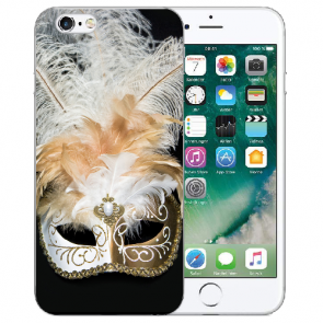 iPhone 6 / iPhone 6S Handy Silikon Hülle mit Bilddruck Venedig Maske