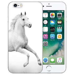 iPhone 6 / iPhone 6S Handy TPU Hülle Case mit Bilddruck Pferd