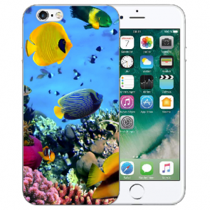 iPhone 6+/ iPhone 6S Plus Deine Handyhülle TPU mit Korallenfische Bilddruck 