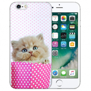 iPhone 6 / iPhone 6S Handy TPU Hülle mit Fotodruck Kätzchen Baby