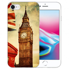iPhone SE (2020) / (2022) Silikon TPU Handy Hülle mit Big Ben London Bilddruck 