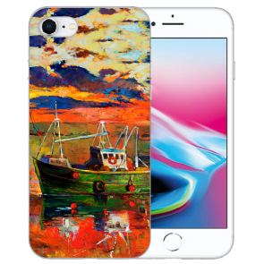 iPhone 7 / iPhone 8 Handy TPU Hülle mit Fotodruck Gemälde Etui
