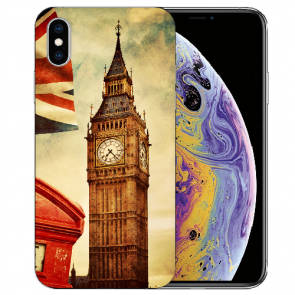 TPU Handy Hülle Tasche für iPhone XS Max mit Big Ben London Fotodruck 
