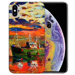 TPU Handy Hülle Tasche für iPhone XS Max mit Bilddruck Gemälde