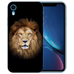 iPhone XR TPU Handy Hülle Silikon Case mit Löwenkopf Bilddruck 