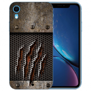 TPU Handy Hülle für iPhone XR Silikon mit Fotodruck Monster-Kralle