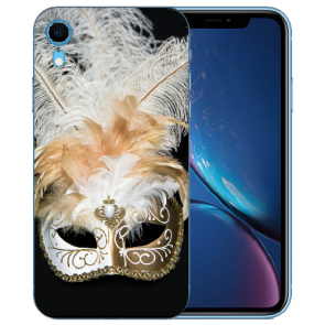 TPU Handy Hülle Silikon mit Fotodruck Venedig Maske für iPhone XR