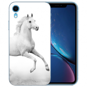 iPhone XR TPU Handy Hülle Silikon Case mit Bilddruck Pferd