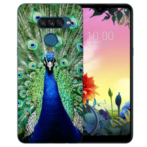 individuelle Schutzhülle mit Foto Bild für LG K40s Pfau