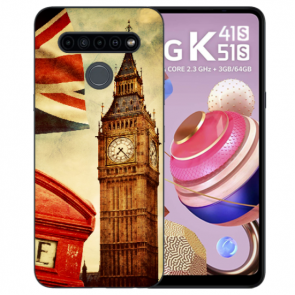 Individuelle Handyhülle für LG K41s Silikon mit Big Ben London Fotodruck 