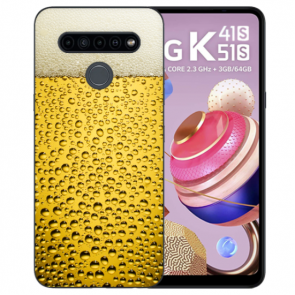 Deine individuelle Handyhülle für LG K41s Silikon TPU mit Bier Fotodruck 