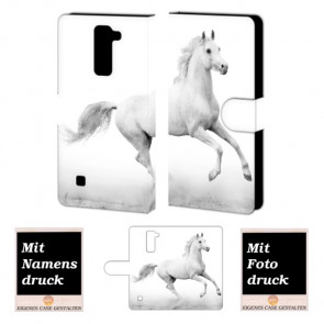 LG G4c mini Pferd Handy Tasche Hülle Foto Bild Druck