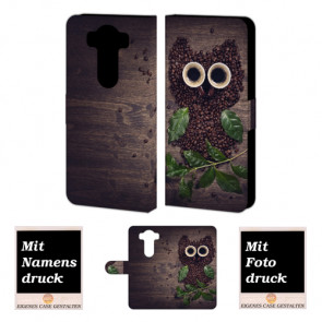 LG G3 Mini Kaffee Eule Handy Tasche Hülle Foto Bild Druck