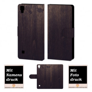 LG Optimus L9 Holz Optik Handy Tasche Hülle Foto Bild Druck