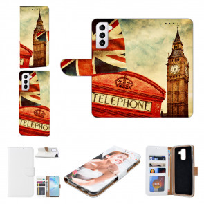 Handy Hülle für Samsung Galaxy S21 mit Foto Big Ben London Namendruck