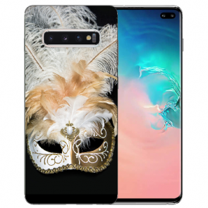 Samsung Galaxy S10 TPU-Silikon Hülle mit Venedig Maske Fotodruck 