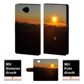 Microsoft Lumia 650 Sonnenaufgang Handy Tasche Hülle Foto Bild Druck