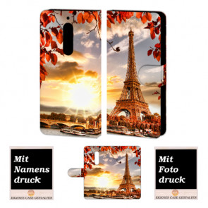 Nokia 5 Personalisierte Handyhülle mit Eiffelturm + Foto Text Druck