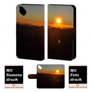 Wiko Sunset 2 Sonnenaufgang Handy Tasche Hülle Foto Bild Druck